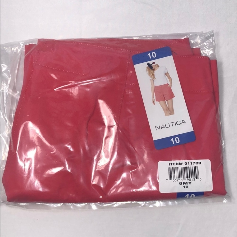 New Womens Nautica Coral Pink Shorts - Picture 6 of 13